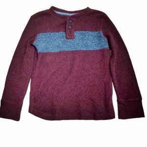 Arizona Jean Co Boys L/S Pullover Maroon/Gray XS (6/7)